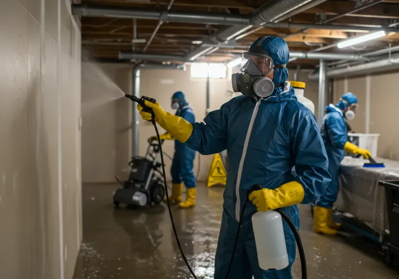 Basement Sanitization and Antimicrobial Treatment process in Webb City, MO